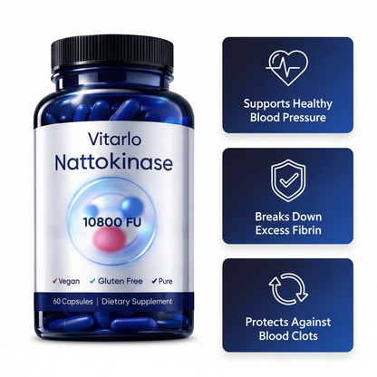 10,800 FU Nattokinase - Clinical-Strength Cardiovascular Protocol